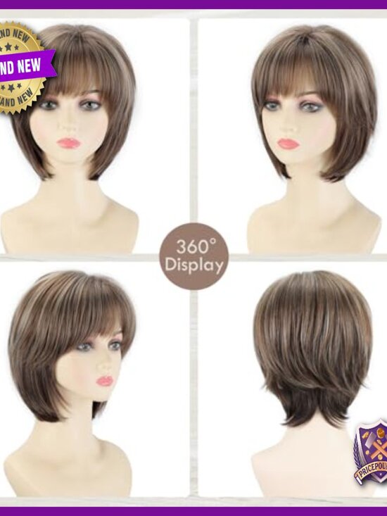 Short Pixie Bob Wig Lace Front Synthetic Heat Resistant Daily Wear main image 5